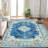 Floral Washable Rugs Rugs for Living Room Boho Area RugVintage Rugs for Bedroom Girls Non Slip Carpet for FarmhouseDining RoomKids Playroom-1017161452