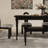 French style retro solid wood dining table set-105491273