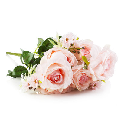 Mélange de roses et de buissons