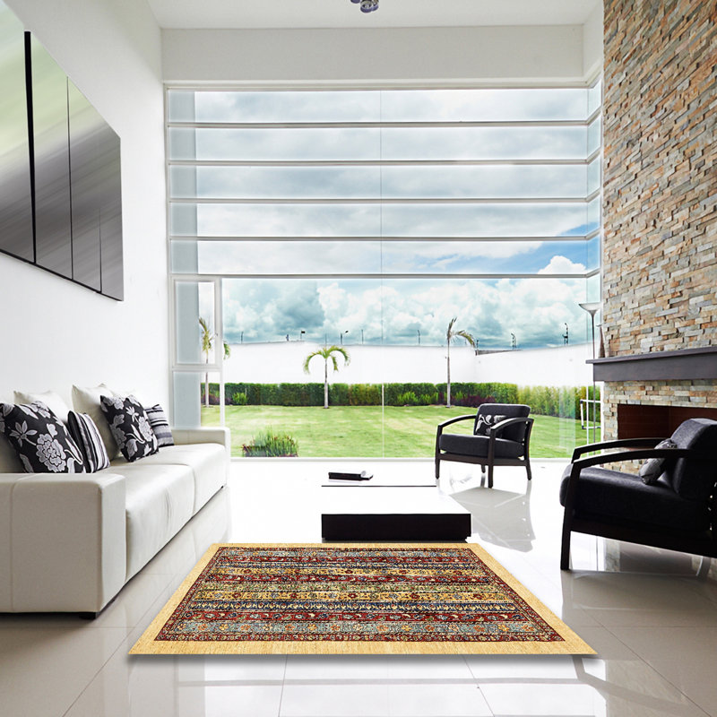 Abstract Indoor Rug, Square 5'