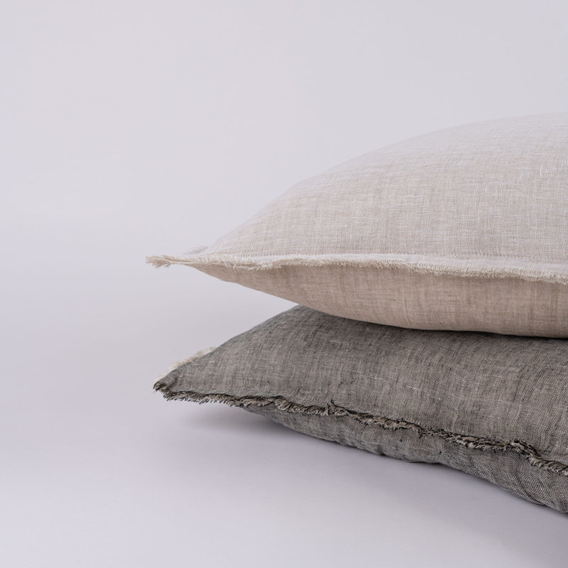 KENT PILLOW, OCHRE/NATURAL, EURO, White