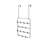Estique Coat Rack, Over the Door Wall Hooks, 14 Hook, Black/Walnut