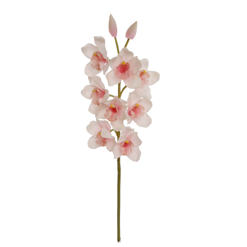 30" Tall Cymbidium Stem with 10 Flowers, Light Pink, 2
