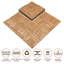 Paquet de 27 tuiles de plancher en bois de sapin emboîtables 12 po x 12 po-86591990