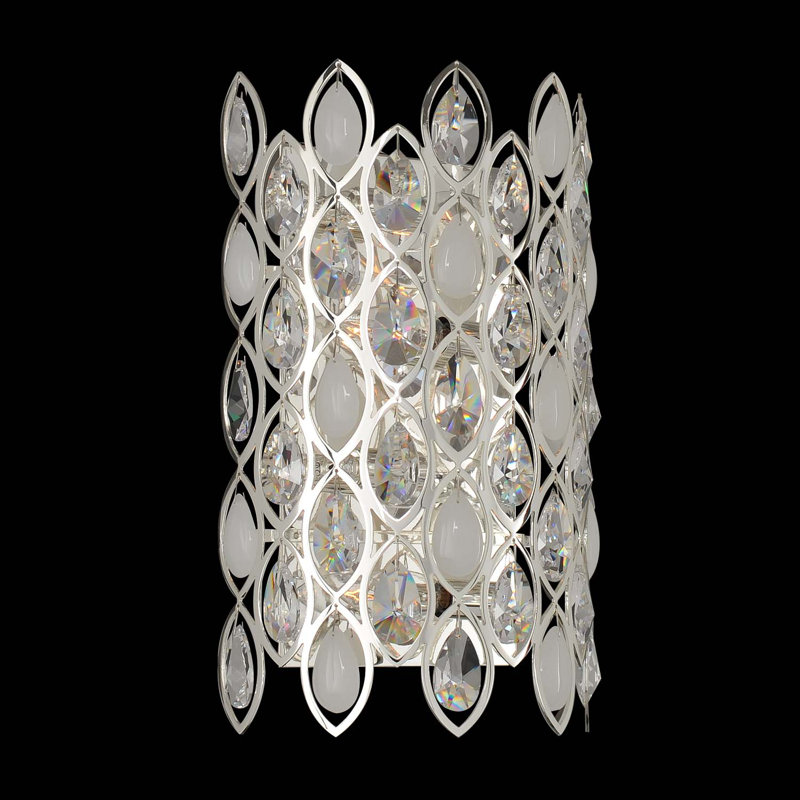 Prive 4 LT Silver/Clear Wall Sconce Allegri