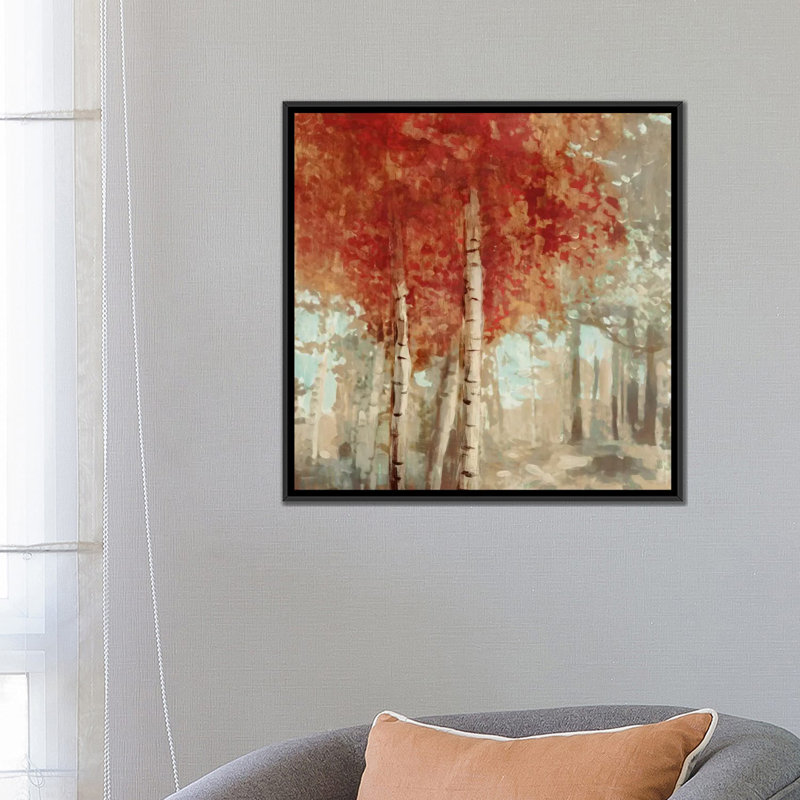«Frontier I», reproduction sur toile, H 18 po x l 18 po x P 1,5 po, Toile avec cadre noir, Pas de tapis