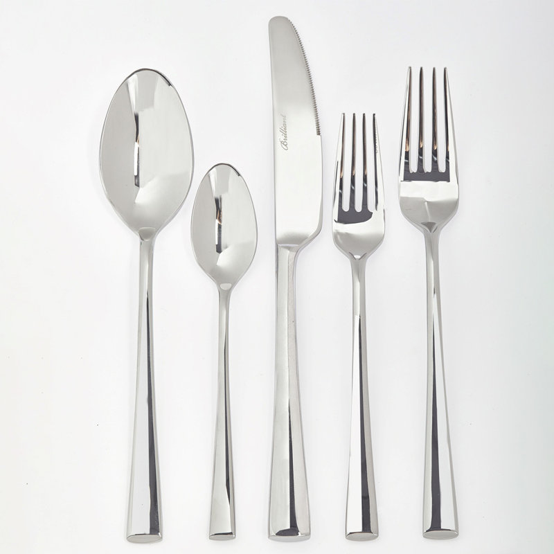 Ensemble de couverts en acier inoxydable Venice, service pour 4, Argent argent