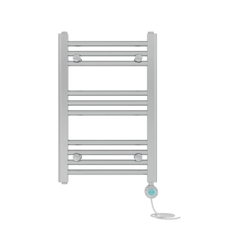 Bryana Straight Towel Rail Heated Towel Rails, 60cm H x 40cm W x 3cm D, Chrome