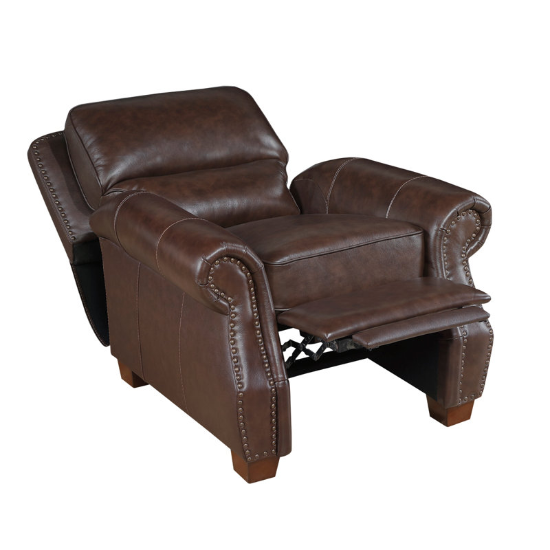 Fauteuil inclinable en cuir Remington, Brun
