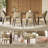  Modern Velvet Upholstered Dining Chair Side Chair with Wooden Legs-754475154