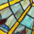 22"H Mayers Victorian Pieced Webbed Heart-Stained Glass Panel