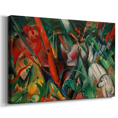Sous la pluie (Im Regen) - Marc Marc sur toile tendue - 1912