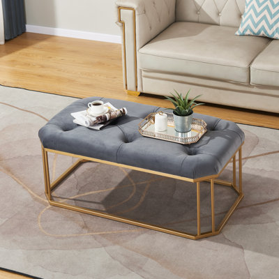 Otten Velvet Ottoman