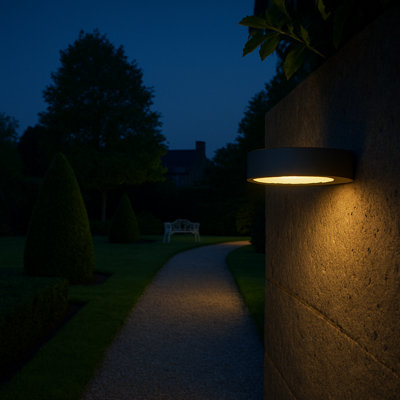 3cm H Solar Powered Integrated LED Outdoor Sconce