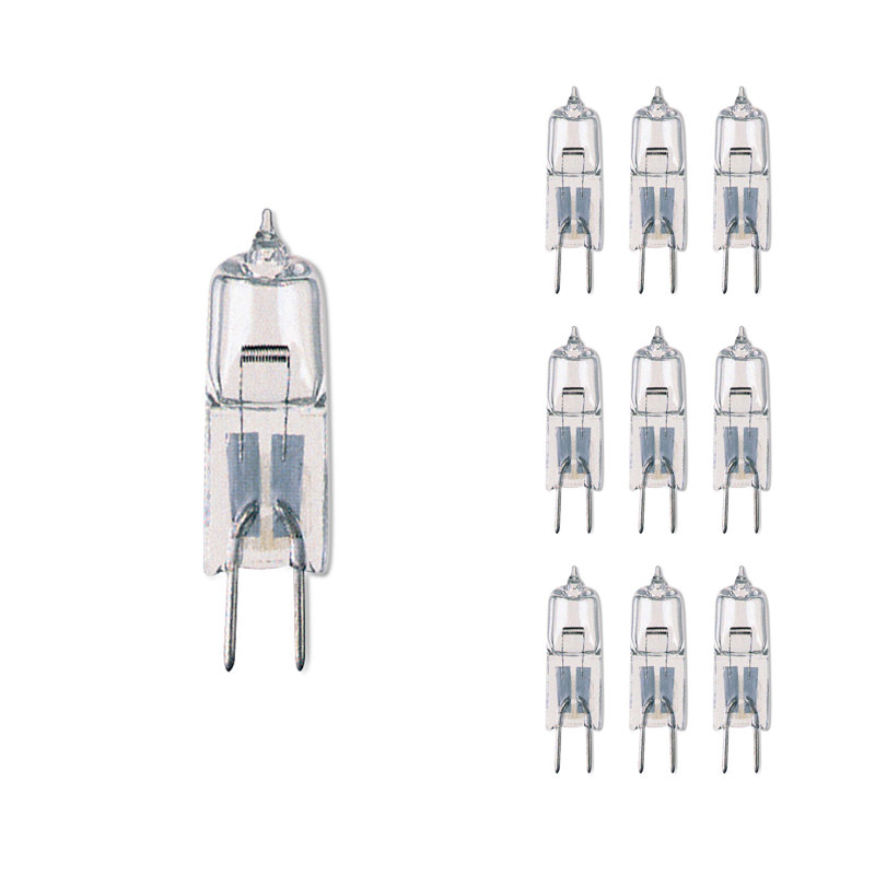 Ampoule T3 halogène, à intensité variable, (G 2 900 K) / base à deux broches, 12V, 50 W, 5 W