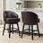 Swivel 26.4' Faux Leather Counter Stool with Solid Wood Legs-200367123-186223921
