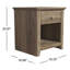 Tevrat 1 Drawer Nightstand-807669338