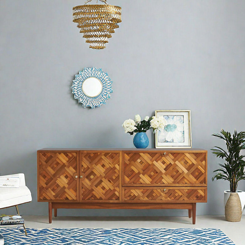Retro American Style Accent Cabinet 68.9'' Sideboard