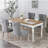 Tufted Solid Wood Contemporary Flax Upholstered Linen Dining Chair with Wood Legs Nailhead Trim 2-Pcs Set-2091873316-2091873314