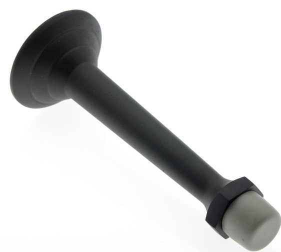 Solid Brass Ring Baseboard Stop, Oil-Rubbed Bronze