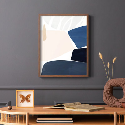 Impression sur toile Denim and Sand II - bois massif