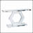 Sparkling Crystal Hexagon Mirror Entryway - Premium Modern Foyer Console Table With Diamond Glass Effects, Dual-Tier Luxury Sofa Table (55L X14.17W * 31.5H)
