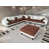 Cream/Brown Microfiber/Microsuede