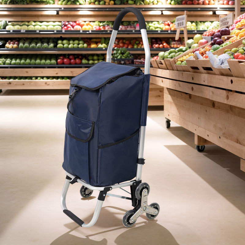 Utility Cart With Wheels, Blue