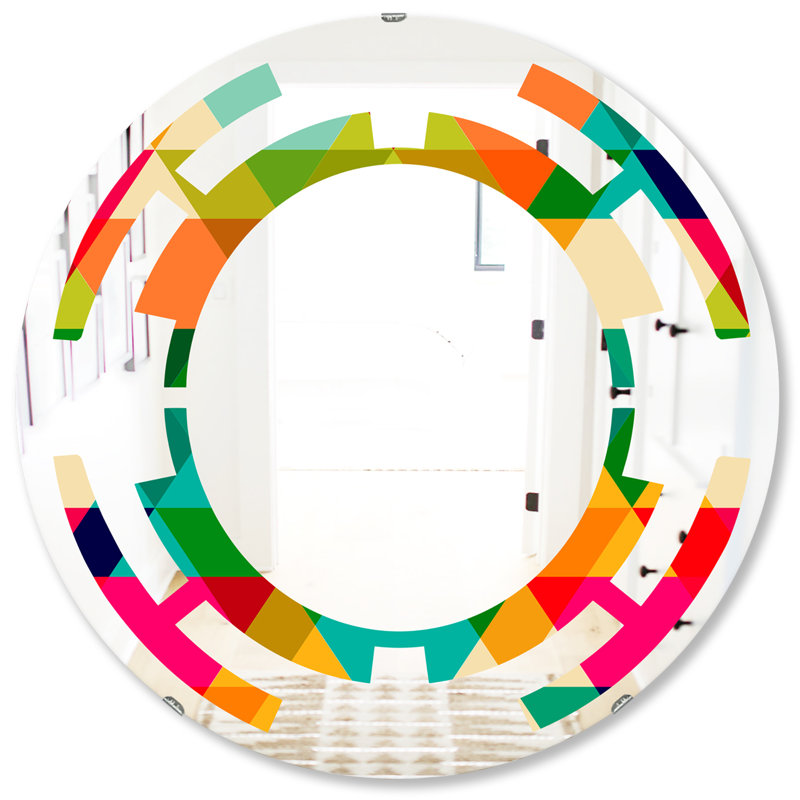 Miroir mural Leaves Floral I, H 31,5 po x l po