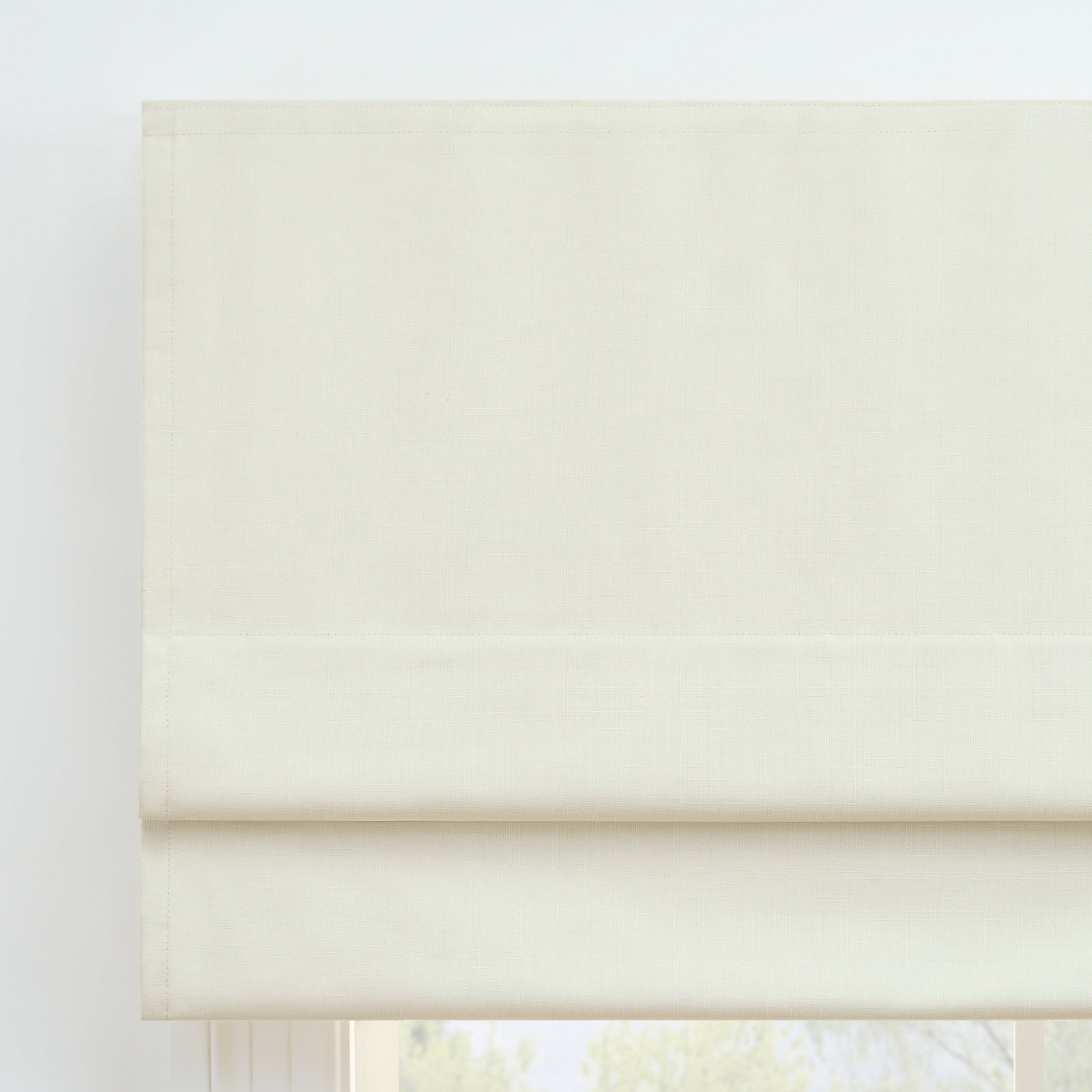 Eclipse Kylie Blackout Roman Shade, 39"W x 64"L, Ivory