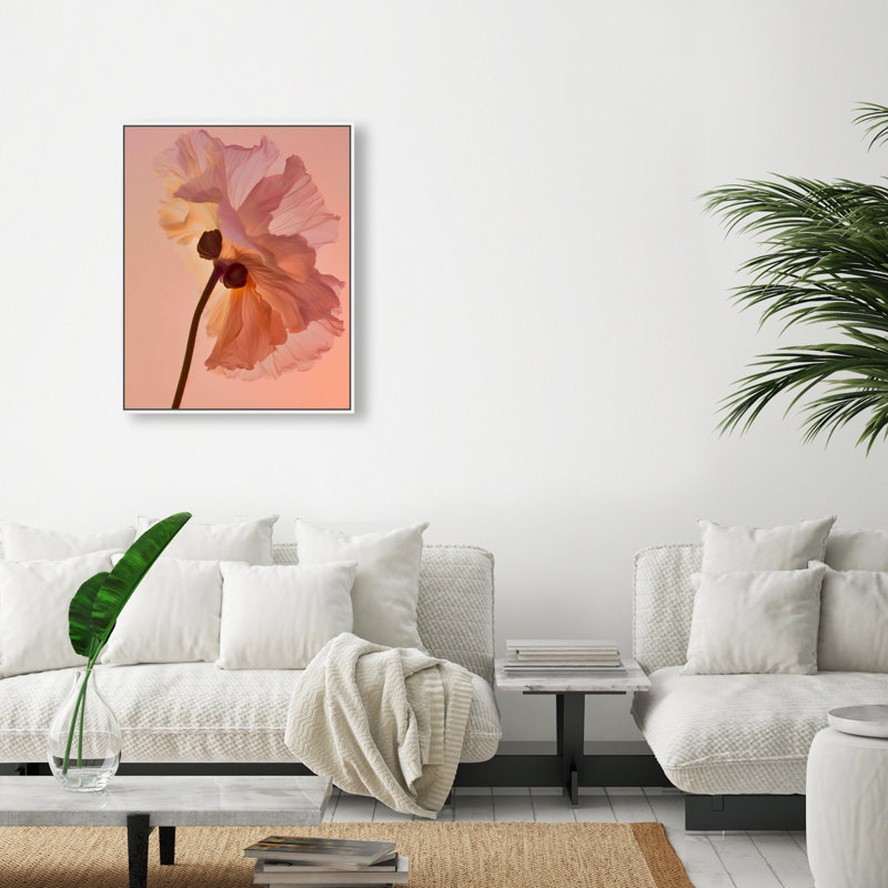 Amber Radiance III Print by Oliver Gal, 25"H x 31"W, White Floater Frame