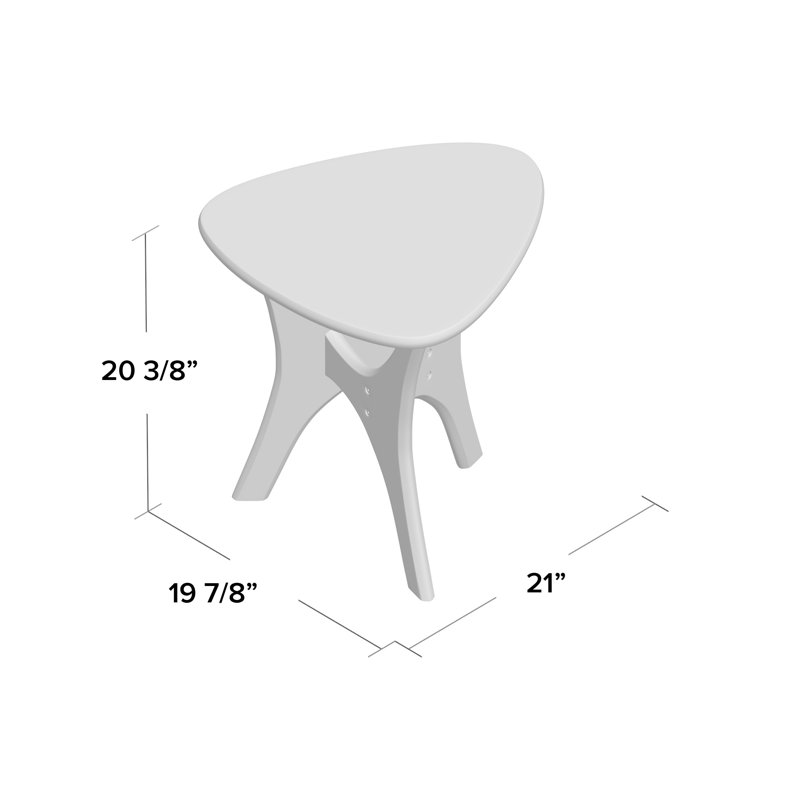 Table de bout en bois Fresca, Pacanier