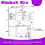 Armoire de cuisine, rangement de style shaker de 41,3 po de large avec prises de courant et tablettes réglables-2138622507