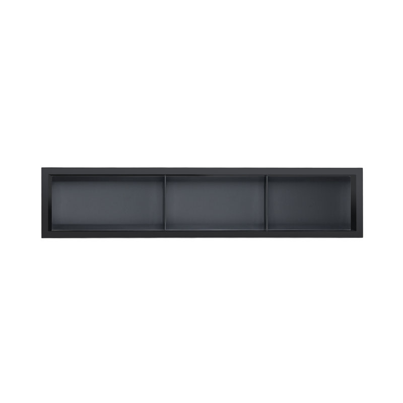 36" Triple Shower Niche 18 Gauge Rectangular Recessed Shower Shelf