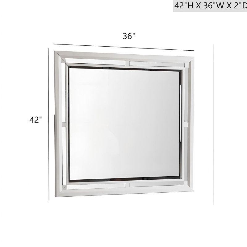 Miroir Alana G6800-M, champagne argenté