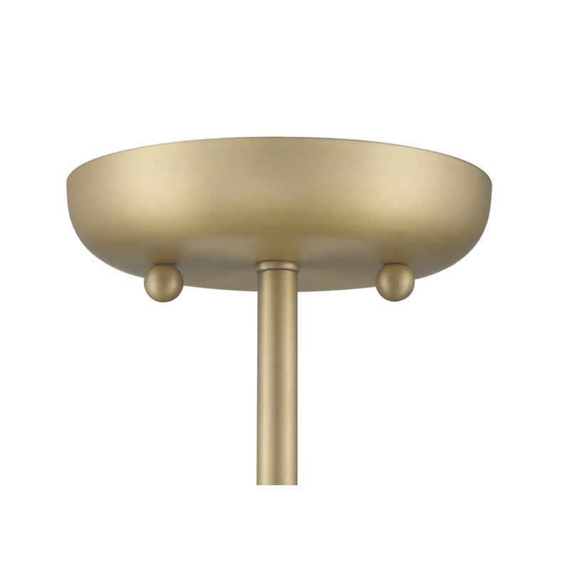 Del Semi Flush Mount, Brass