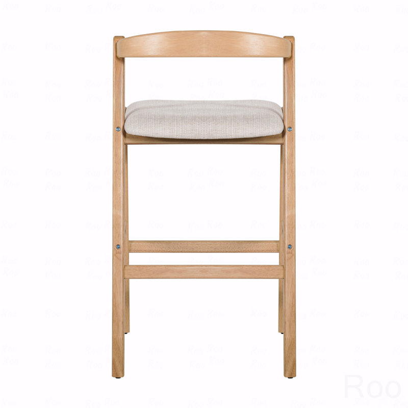 Ensemble de 2 chaises de salle à manger, tabouret de bar en bois d'hévéa