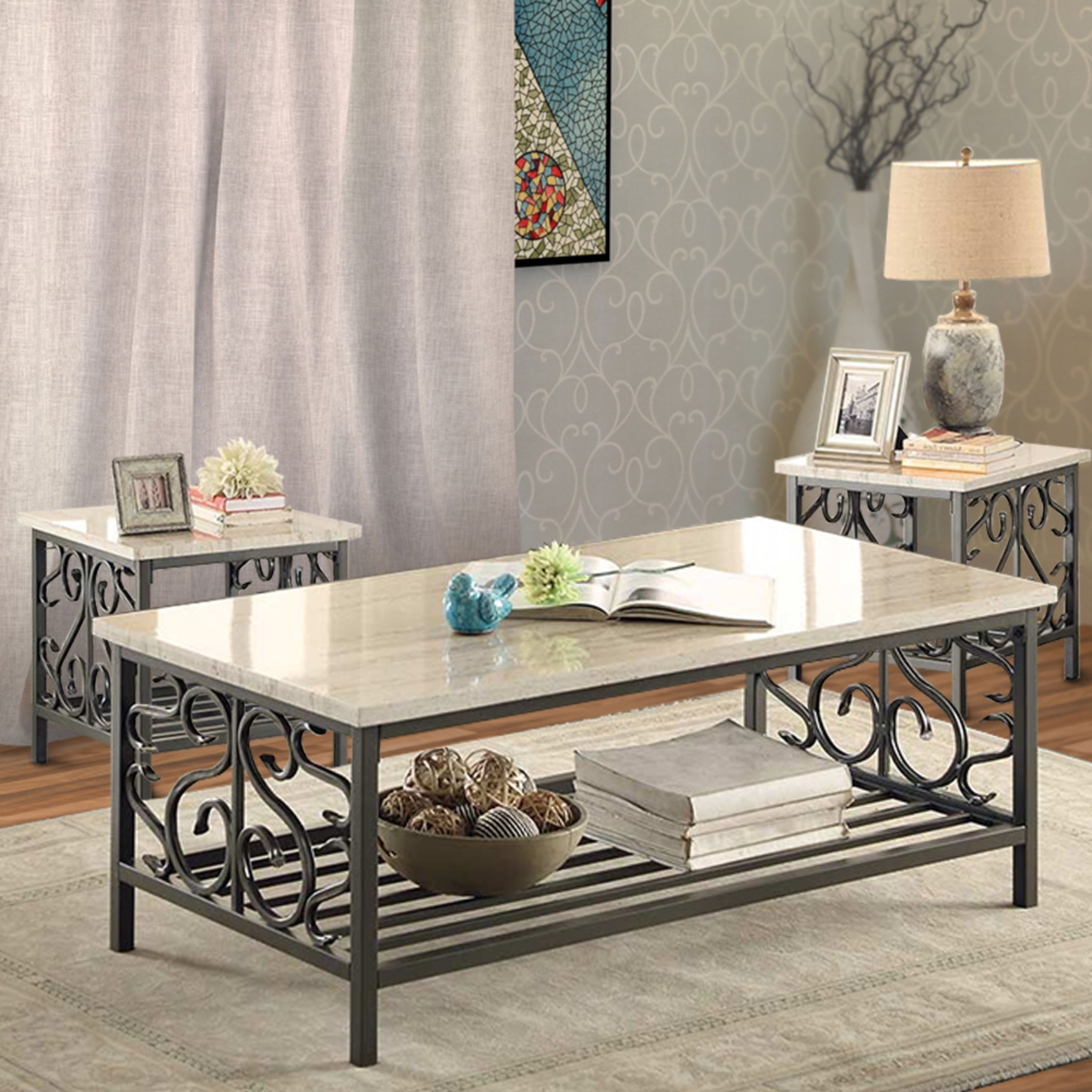 Red Barrel Studio Marable Piece Coffee Table Set Reviews