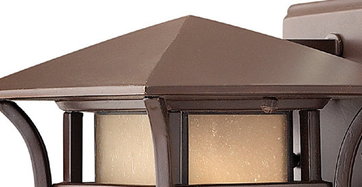 Harbor Outdoor Wall Lantern, Anchor Bronze, 10.5" H x 7" W, Non-Energy Saving/Non-Dark Sky