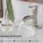 Brushed Nickel Waterfall Bathroom Basin Faucet Sink Vanity Mixer with Drain