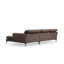 Élégant canapé d'angle gris de 114,2 po x 70,9 po x 37,8 po | Structure en bois de hêtre et en bois aggloméré durable | Tissu 100% polyester, nettoyage à sec | Comprend 2 coussins, coussins fixes, mécanisme réglable | Design moderne pour le salon-90667807