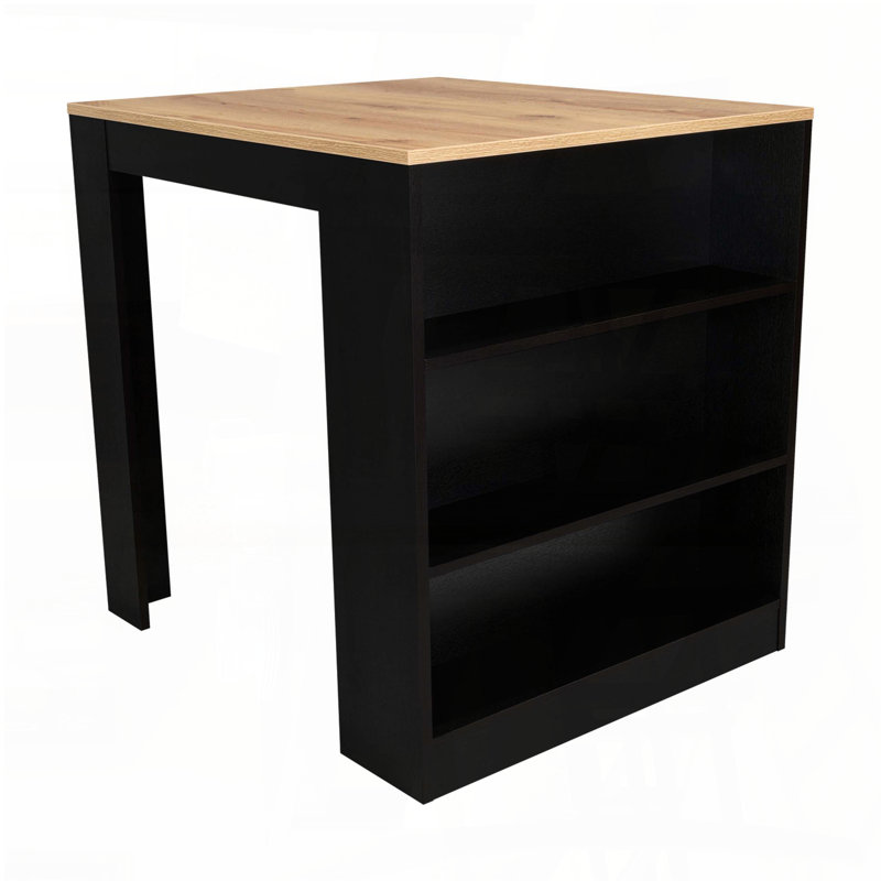 Table de salle à manger avec trois tablettes latérales