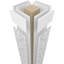 Colonne à motif cachemire carré non fuselé Craftsman Classic avec mission Capital et base Mission-70904662