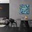 Art mural en verre acrylique épique «Botanical Blue Pattern Ib» par Silvia Vassileva, 24 po x 24 po-117481493