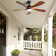 52 Inch Indoor Ceiling Fan With 3 Colour Dimmable 5 Abs Blades Remote Control Reversible Dc Motor Black With Led Light
