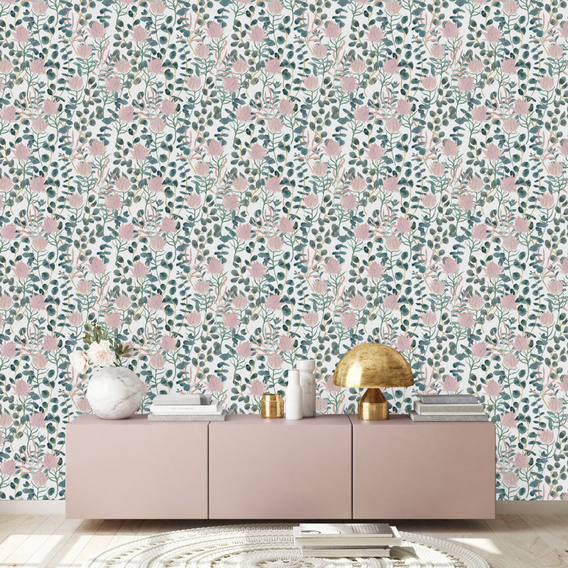 Floral Tile, 2.08' W x 10.42' L