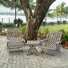 Pinecrest Fully Assembled All-Weather Outdoor Folding Lounge Chair and Table 3 Piece Set
