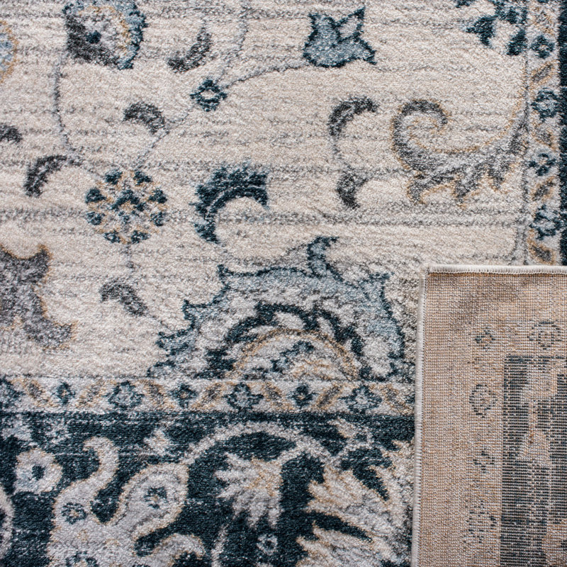 Delmer Performance Oriental Rug, Round 4'