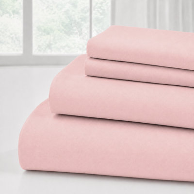 Ensemble de draps 4 pièces en microfibre ultra douce Modern Threads avec poches profondes, couleurs unies et imprimés