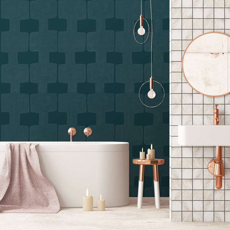 Paule Marrot Wallpaper Double Roll, Teal
